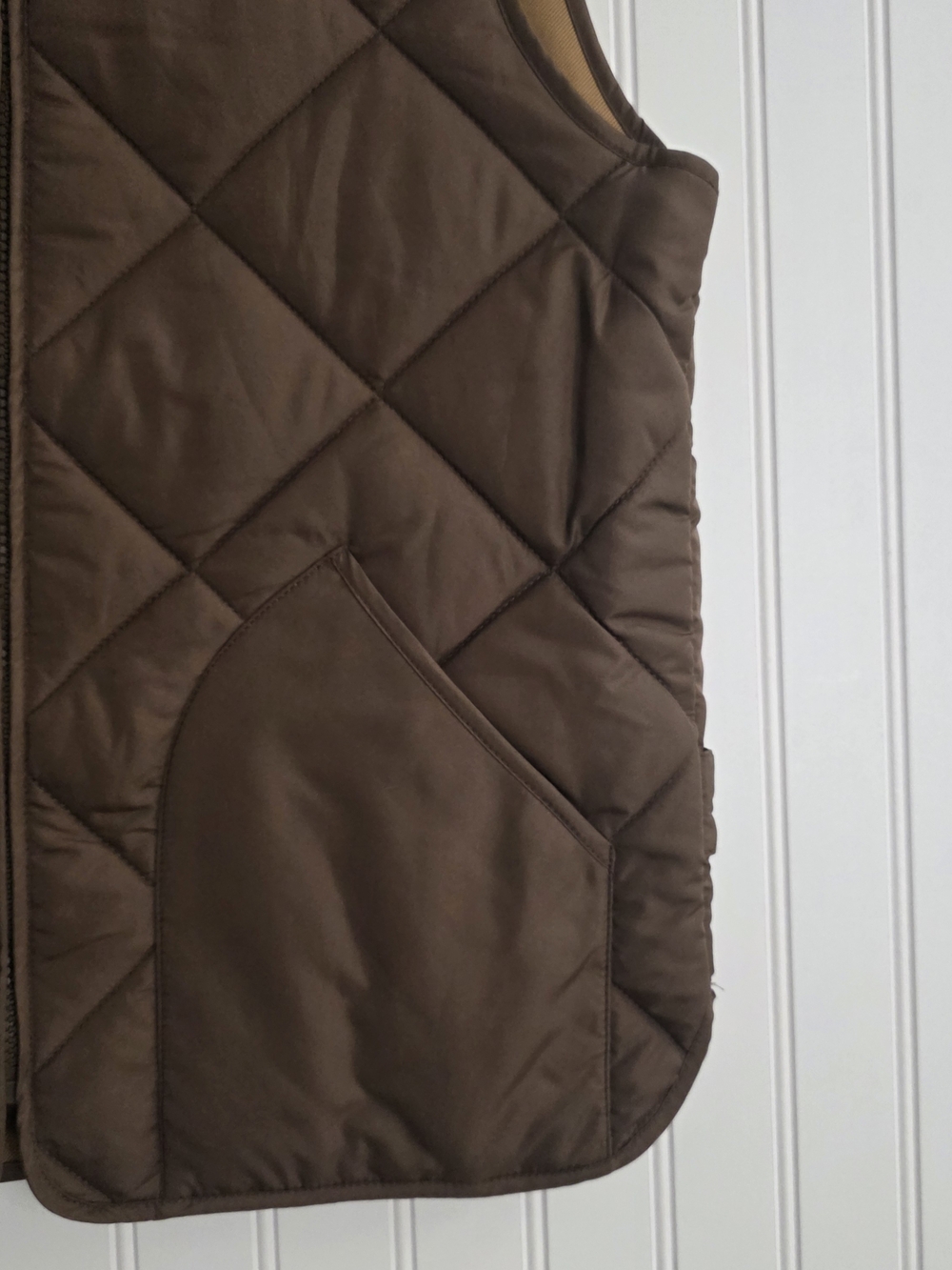 Class Club Quilted Brown Boy's Vest Size 18/20 - Picture 3 of 8